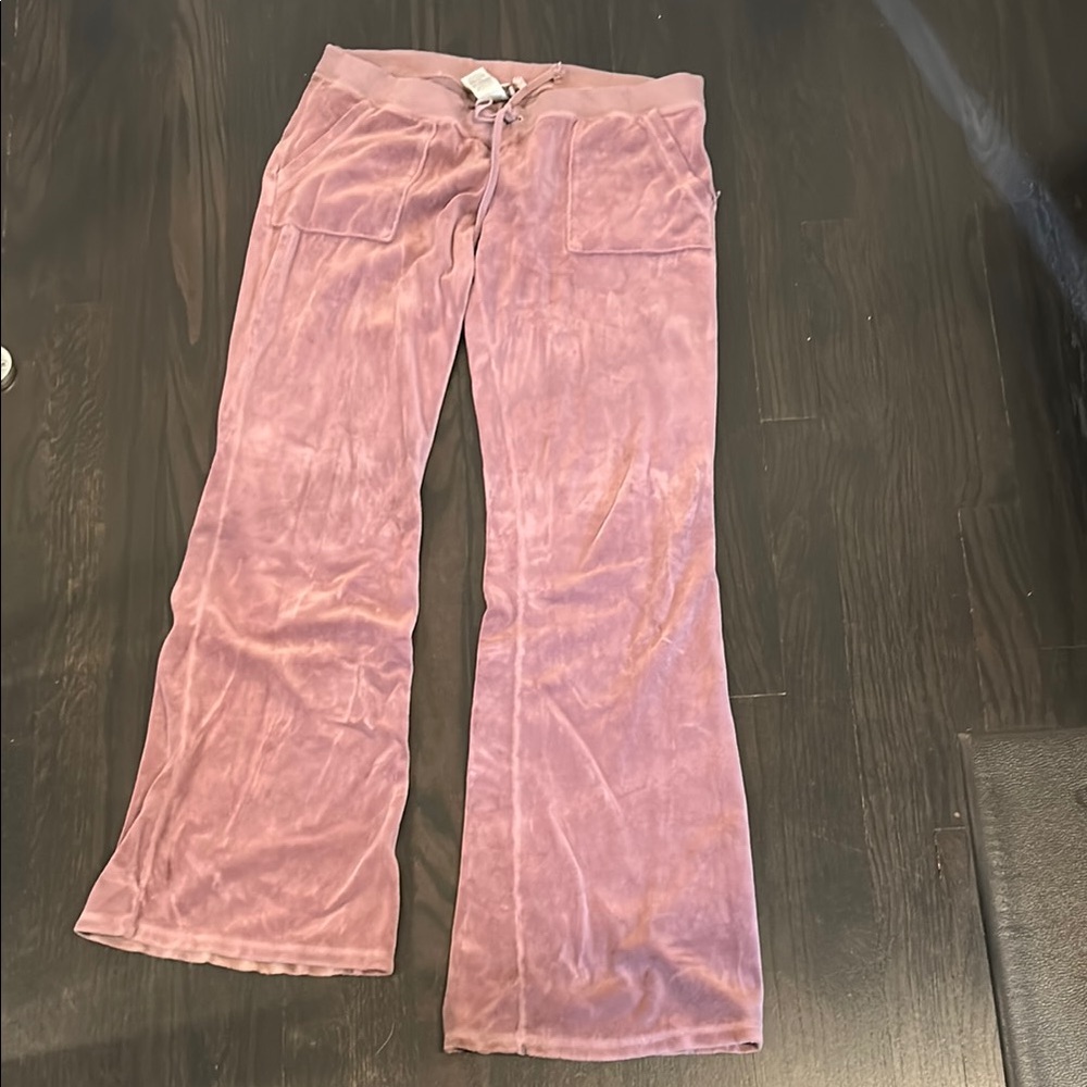 Pink Velvet Flare Pants